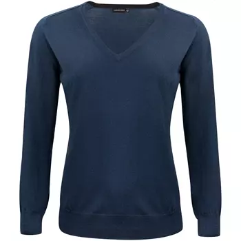 J. Harvest & Frost women's knitted pullover with merino wool, Navy