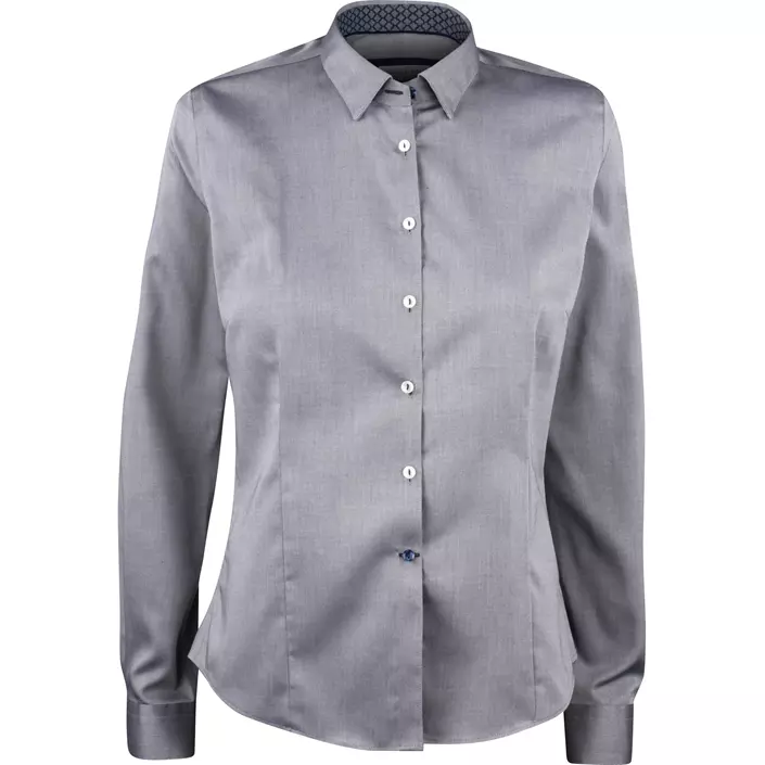J. Harvest & Frost Twill Red Bow 122 lady fit skjorte, Grå, large image number 0