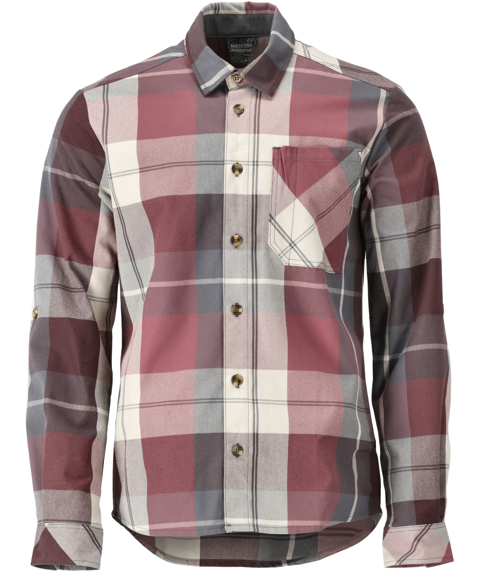 Mascot Customized flannel shirt, Bordeaux, Bordeaux, swatch