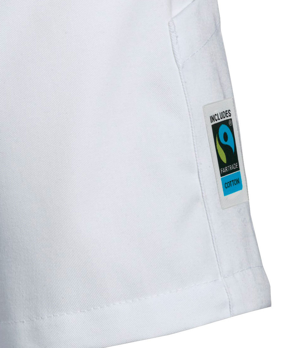 Kentaur short-sleeved chefs-/server jacket with Fairtrade Cotton, White, large image number 2