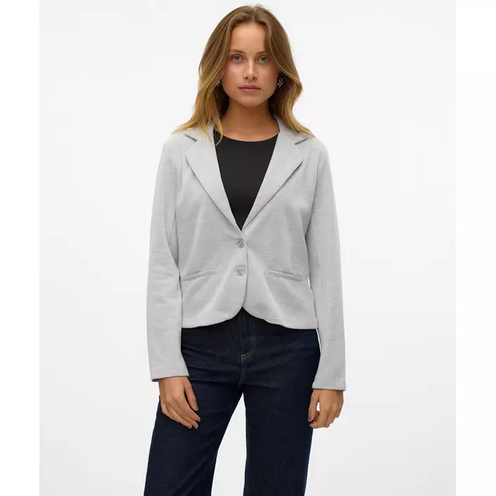 Vero Moda VMEMMA Regular Fit dameblazer, Light Grey Melange, large image number 1