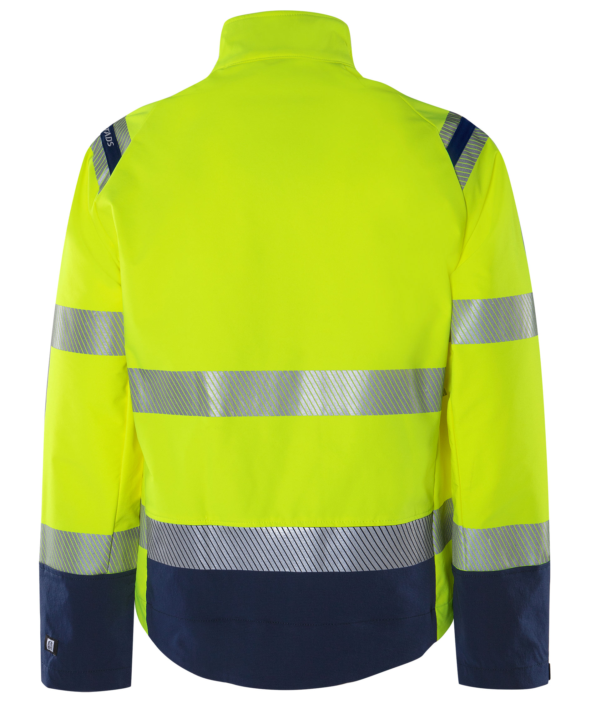 Fristads Green work jacket 4647 GSTP full stretch, Hi-vis Yellow/Black, large image number 2