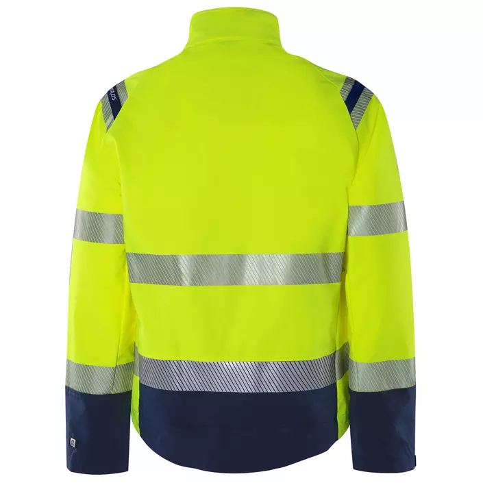 Fristads Green work jacket 4647 GSTP, Hi-vis Yellow/Black, large image number 2