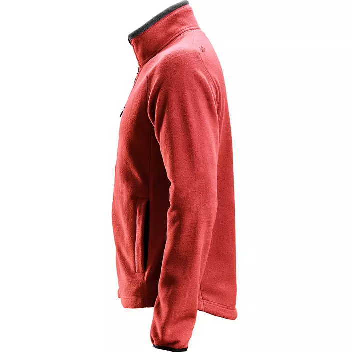 Snickers AllroundWork fleece jacket 8022, Chili red/black, large image number 2