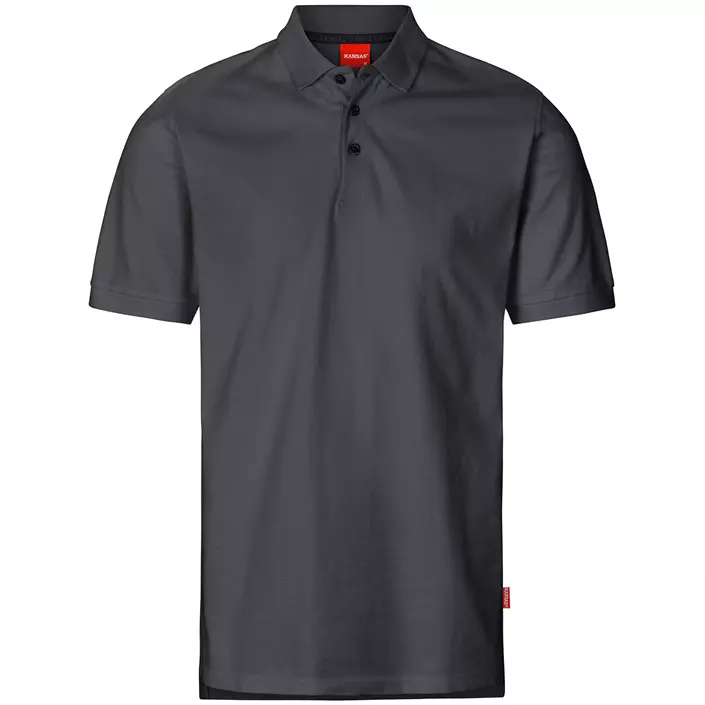 Kansas Apparel polo T-skjorte, Koksgrå, large image number 0