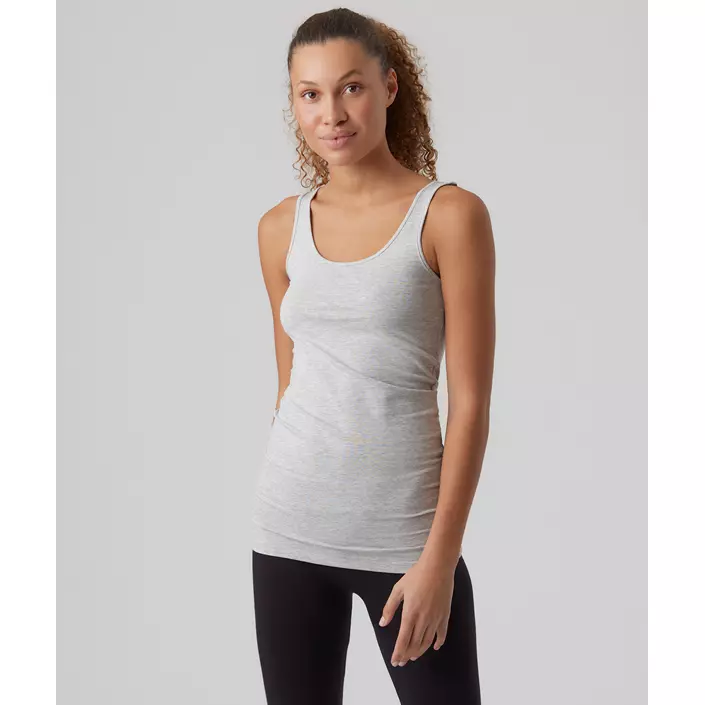 Vero Moda VMMAXI MY SOFT lång linne dam, Light Grey Melange, large image number 1