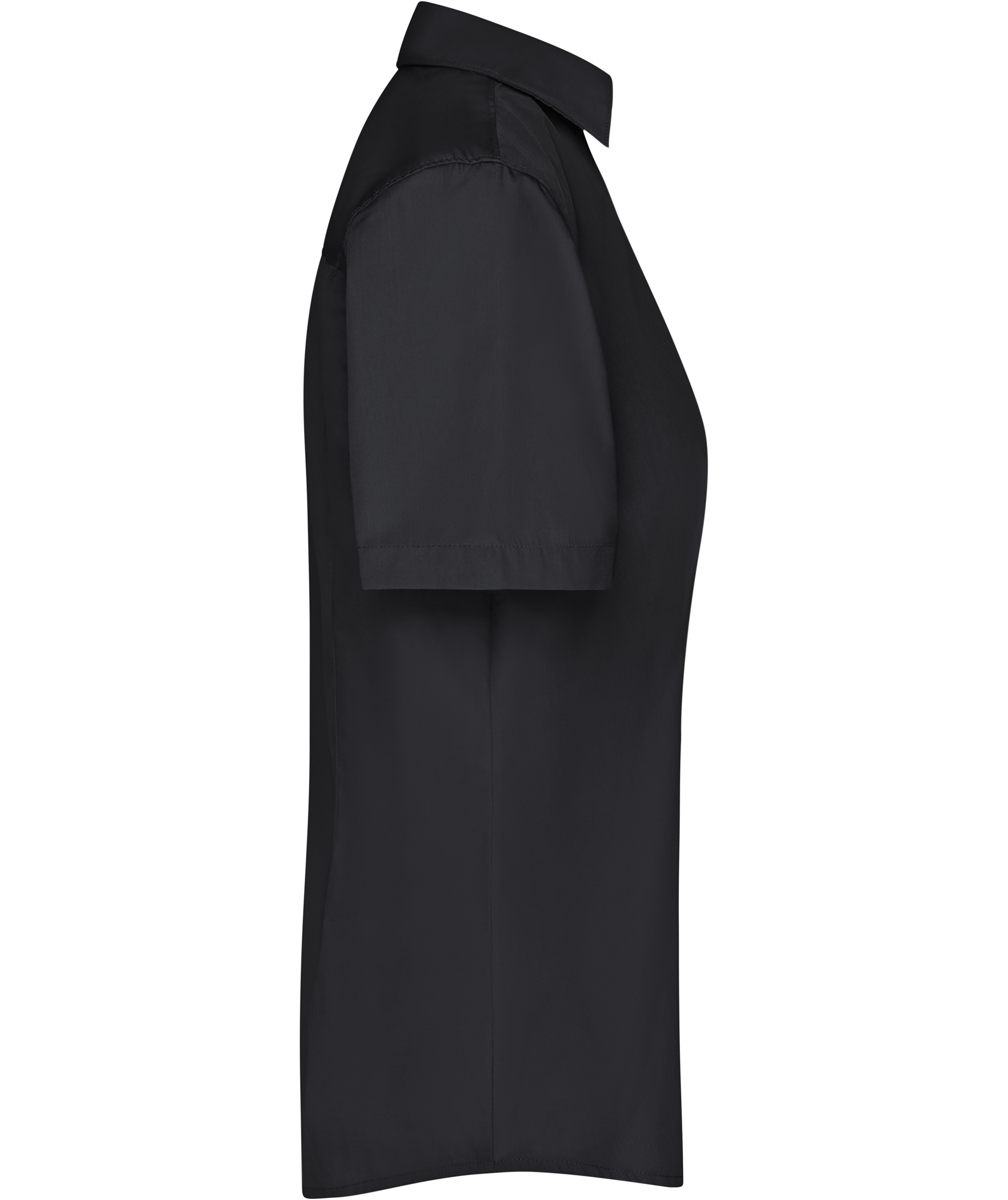 James & Nicholson kort&auml;rmad Modern fit skjorta dam, Svart, large image number 2