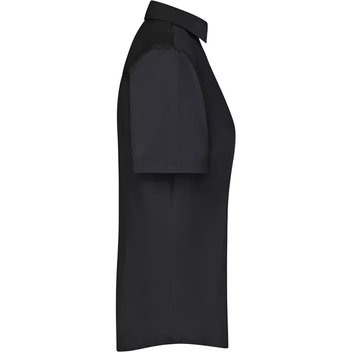 James & Nicholson women's short-sleeved Modern fit shirt, Black, large image number 2