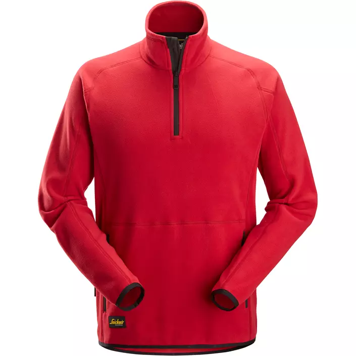 Snickers Polartec® half zip fleecetrøje 8421, Chili Red, large image number 0