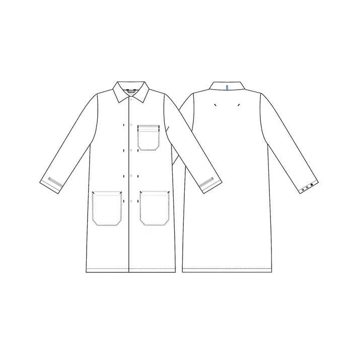 Kentaur HACCP-approved lap coat, White, large image number 2