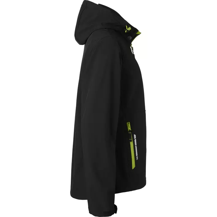 Top Swede women's softshell jacket 352, Black, large image number 2