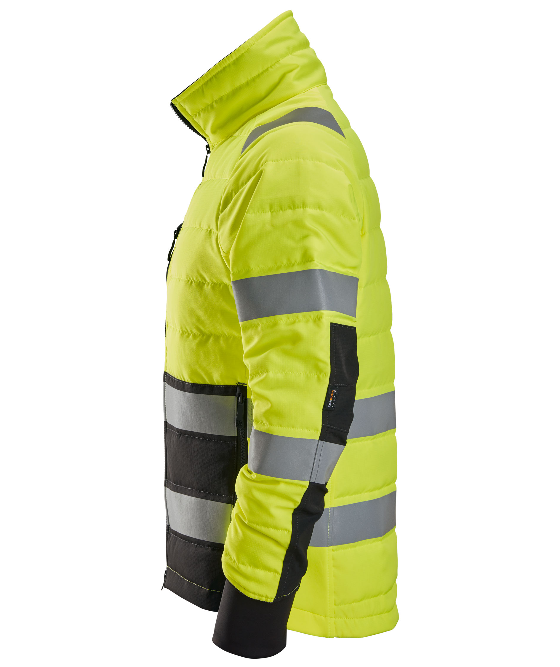 Snickers quilted jacket 8134, Hi-vis Yellow/Black, large image number 4