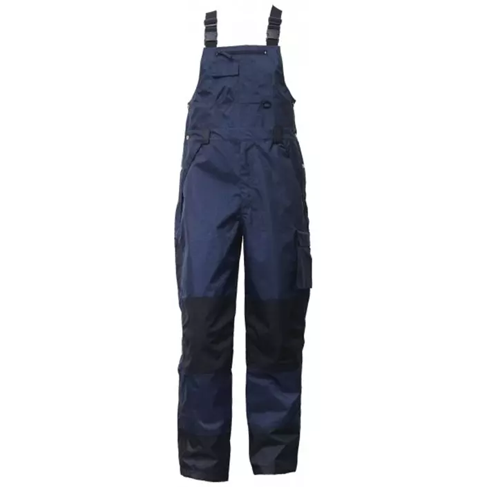Elka Working Xtreme work bib and brace trousers, Marine Blue/Black, large image number 0