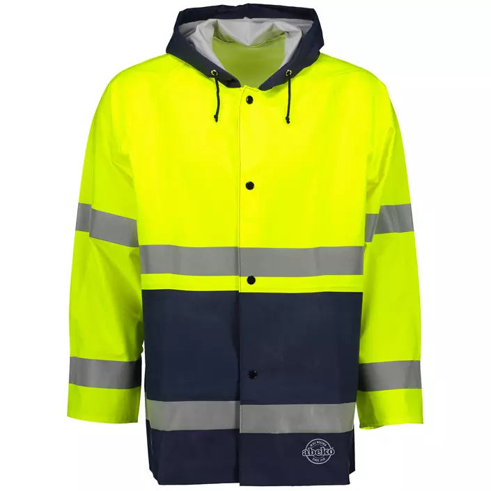 Abeko Atec rain jacket, Hi-Vis Yellow/Navy, large image number 0