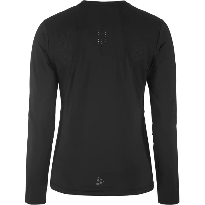 Craft ADV Essence langærmet dame T-shirt, Black, large image number 2