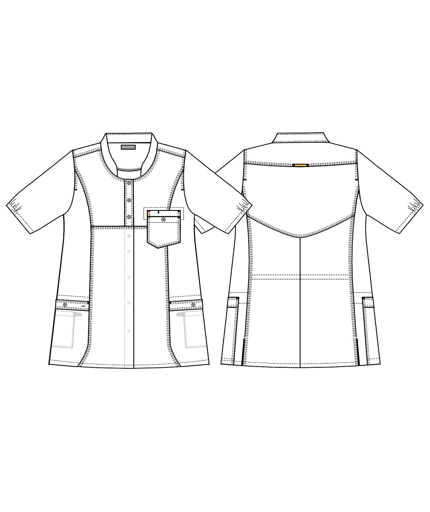 Kentaur kurz&auml;rmelige Funktionsbluse f&uuml;r Damen, Grau, large image number 3