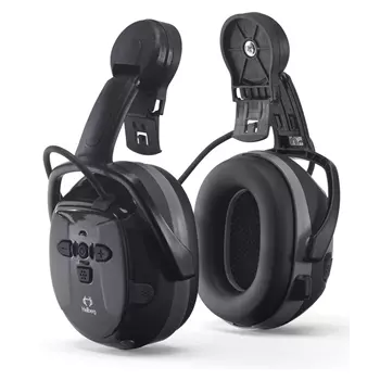Hellberg Xstream LD høreværn med Bluetooth til hjelmmontering, Sort
