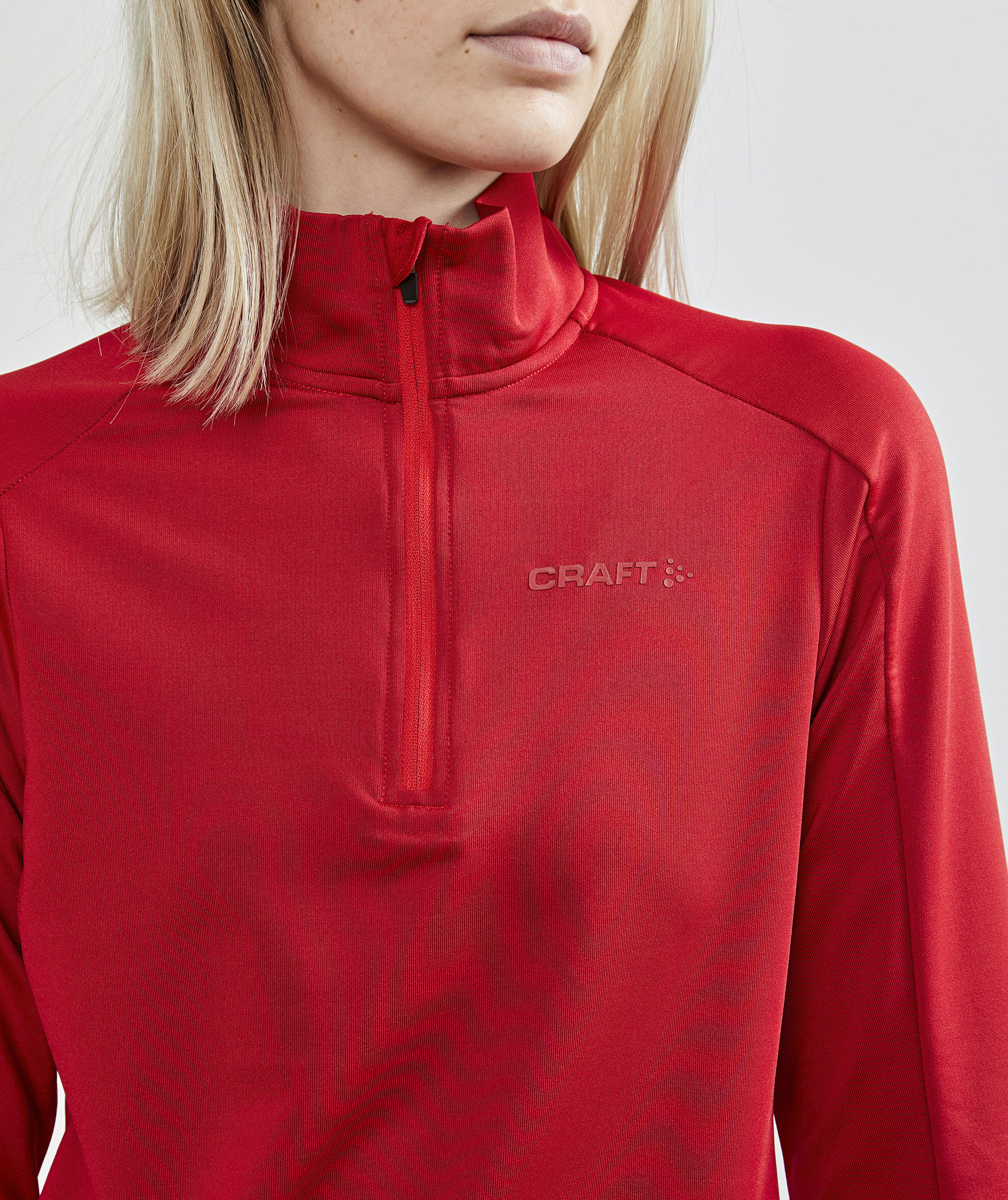 Craft Core Gain half zip midlayer dam, Bright red, large image number 4