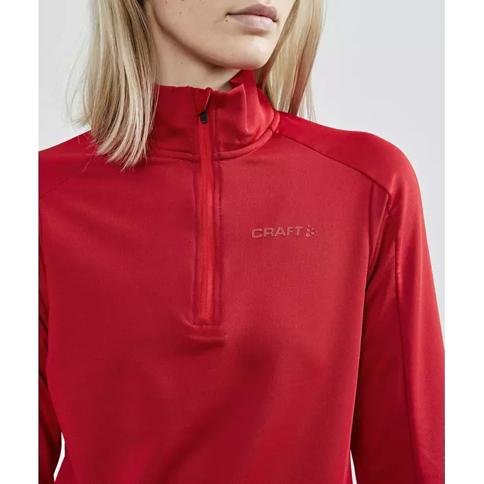 Craft Core Gain women's half zip midlayer, Bright red, large image number 4