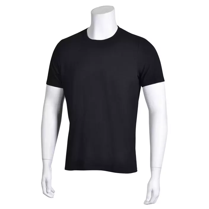 Niels Mikkelsen bamboo short-sleeved underwear shirt, Black, large image number 1