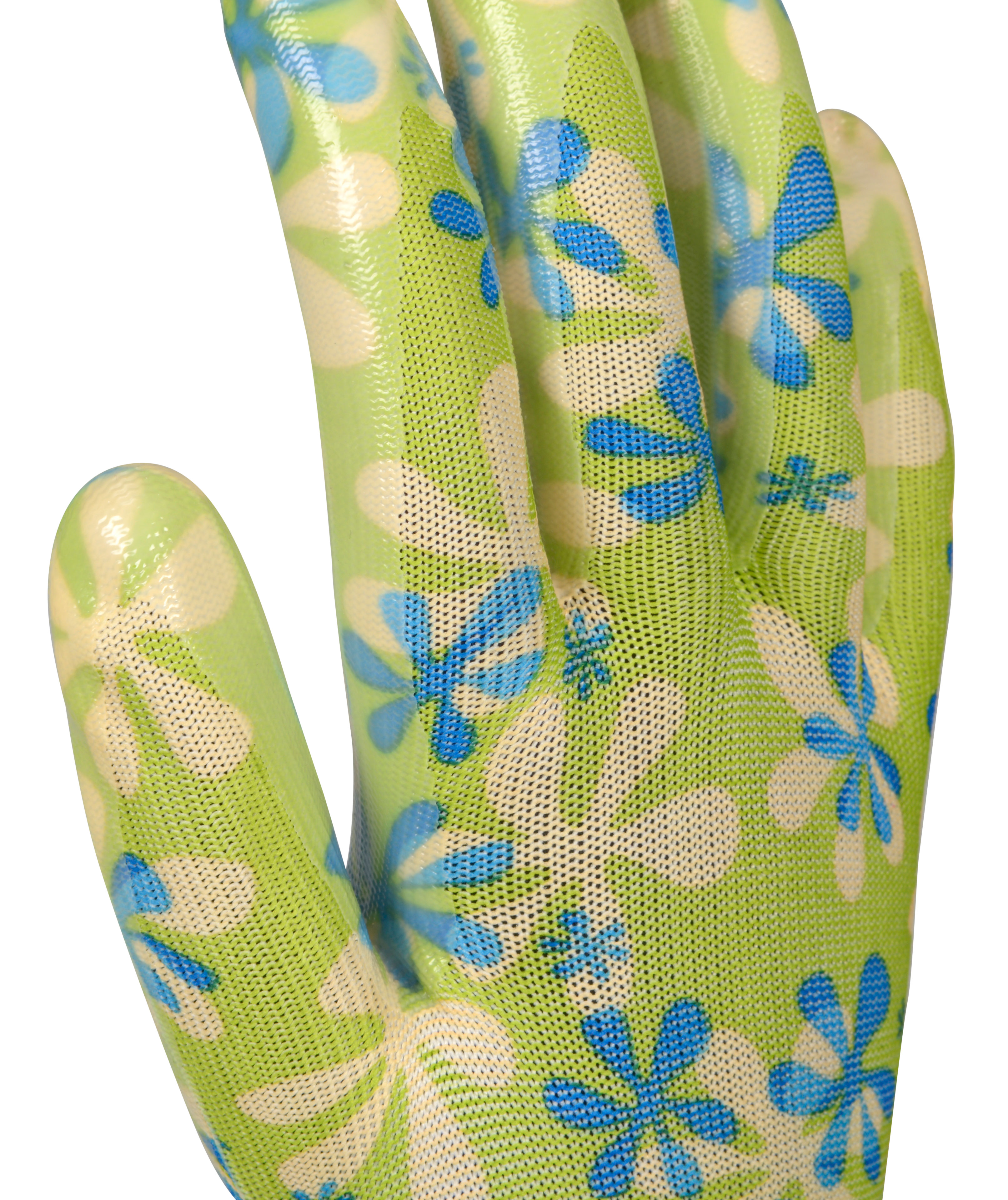 OX-ON Garden Basic 5003 work gloves, Green/Blue, Green/Blue, large image number 3