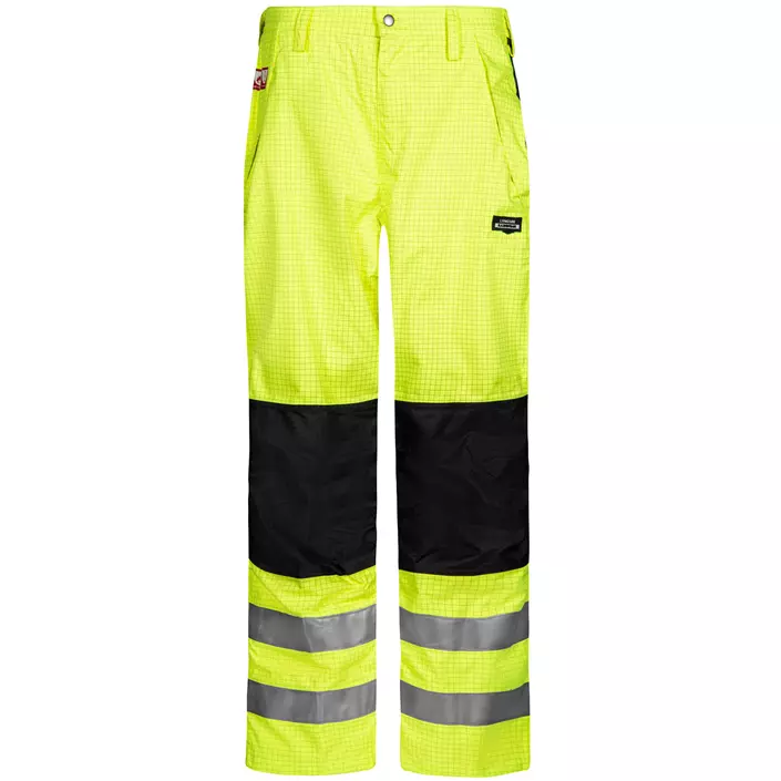 Lyngsøe rain trousers, Hi-vis Yellow/Black, large image number 0
