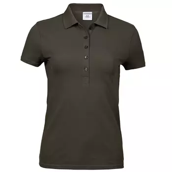 Tee Jays Luxury stretch women's polo T-shirt, Olive