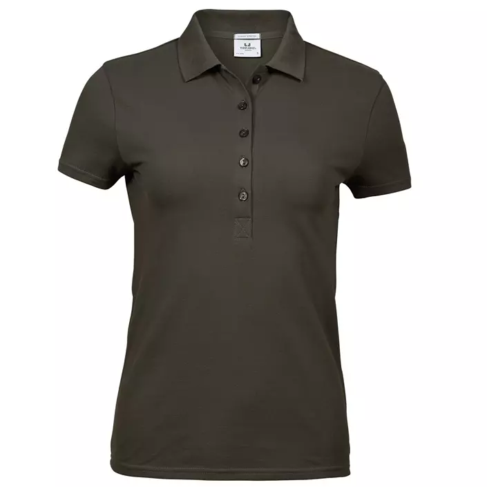 Tee Jays Luxury stretch women's polo T-shirt, Olive, large image number 0
