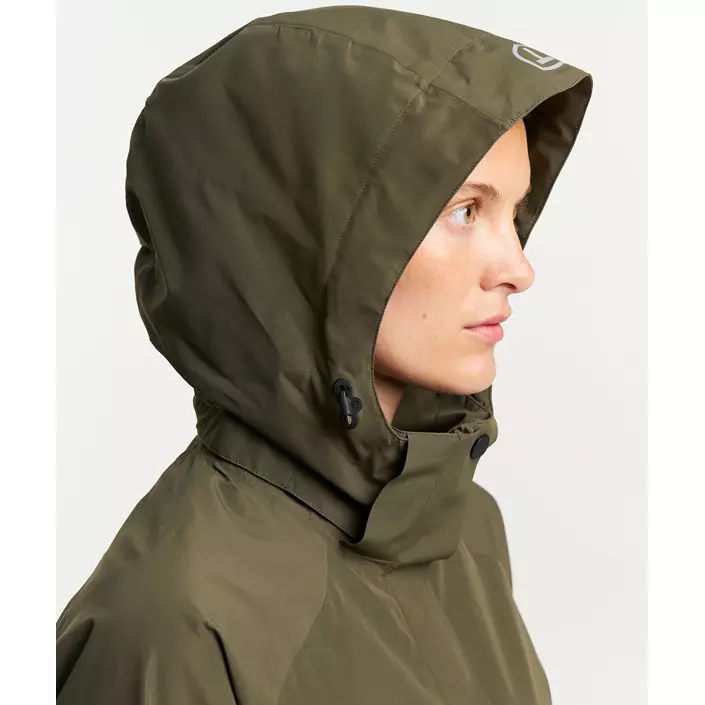 Tenson Westing dame regnjakke, Olivengrøn, large image number 7