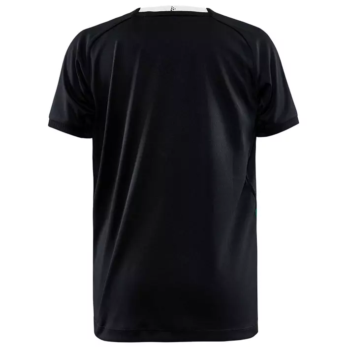 Craft Progress 2.0 Stripe Jersey T-Shirt für Kinder, Schwarz/Team Green, large image number 2