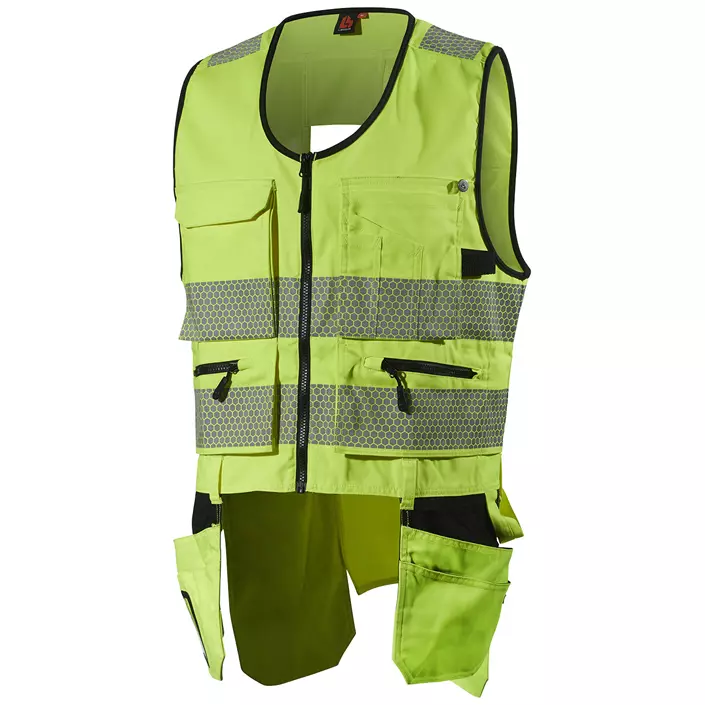 L.Brador Heavy Handwerkerweste 2040PB, Hi-Vis Gelb, large image number 0