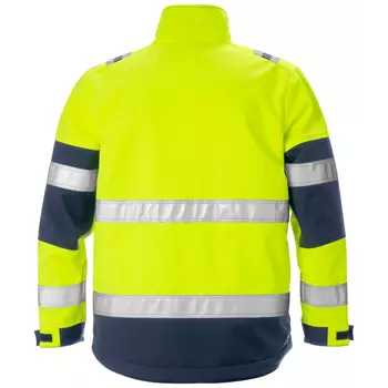 Fristads Gen Y softshell jacket 4083, Hi-vis Yellow/Marine
