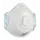OX-ON Comfort 10-pak formstøbte støvmaske FFP2 NR D med ventil, Hvid, Hvid, swatch