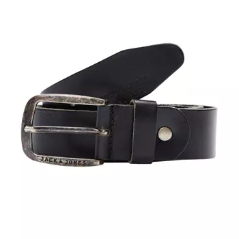 Jack & Jones JACPAUL leather belt, Black