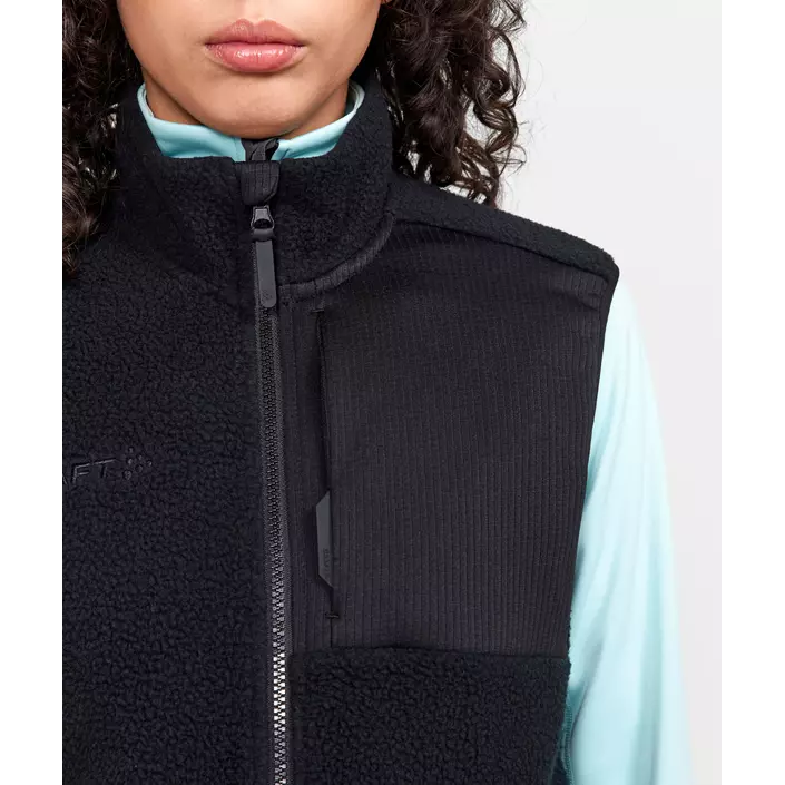 Craft ADV Explore women's fibre pile vest, Black, large image number 4