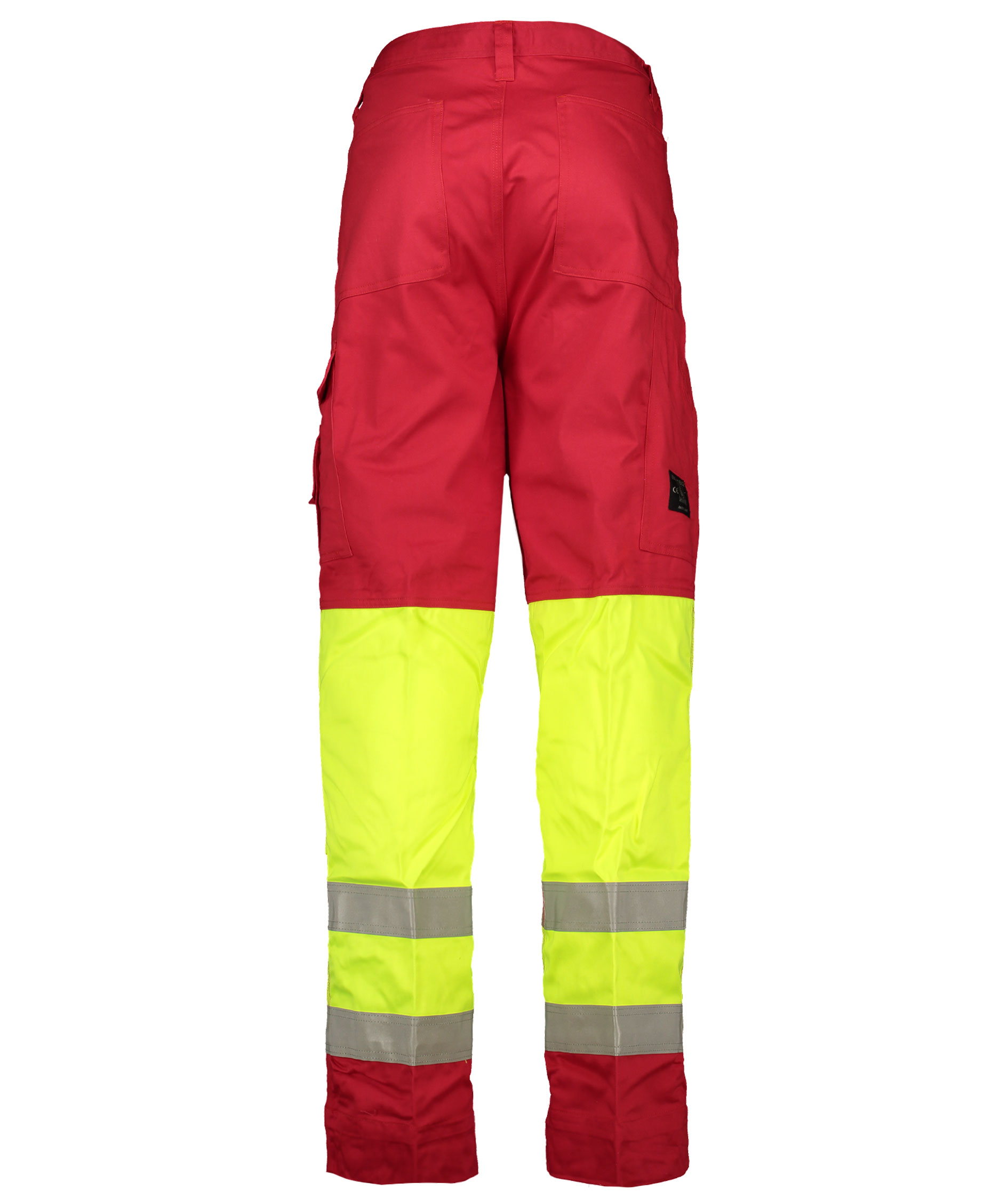 Bulldog Pyrox Arbeitshose, Hi-Vis gelb/rot