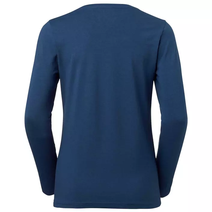 South West Lily organic long-sleeved women's T-shirt, Indigo Blue, large image number 2