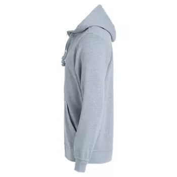 Clique Basic Hoody Full Zip cardigan with hood, Grey Melange