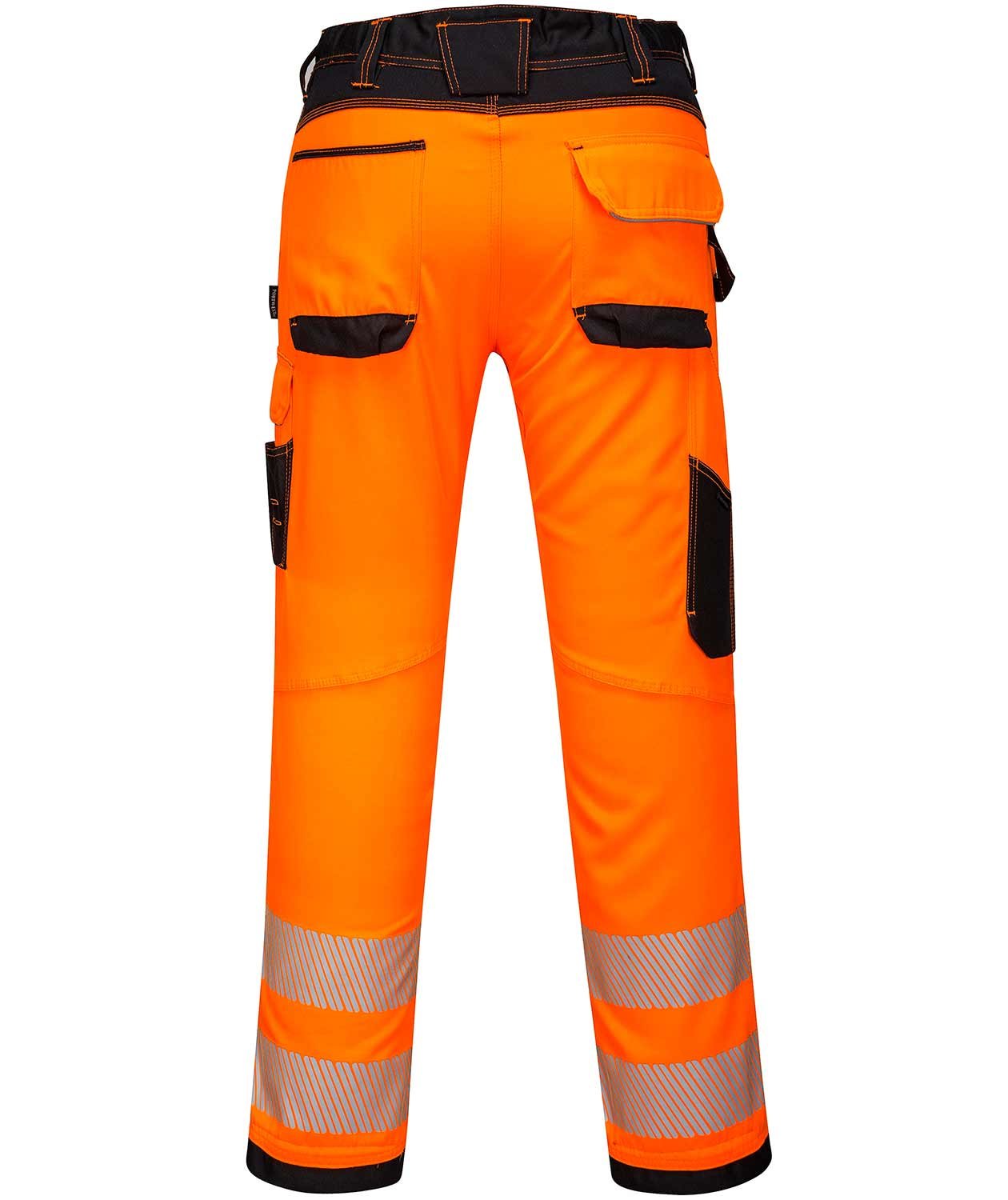 Portwest PW3 work trousers, Hi-Vis Orange/Black, large image number 1