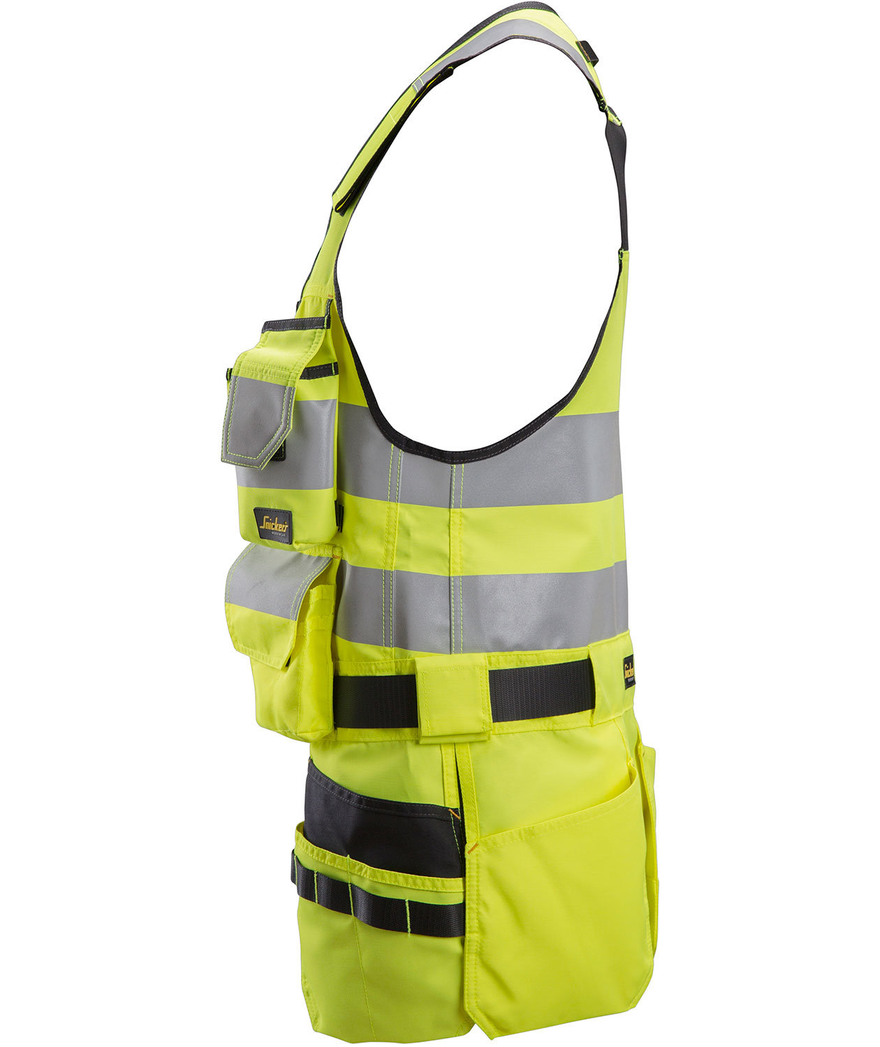 Snickers AllroundWork tool vest, Hi-vis Yellow/Black, large image number 3