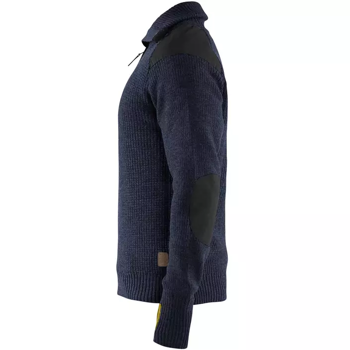 Blåkläder uld trøje, Marine/Gul, large image number 2