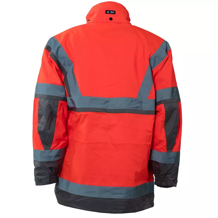 SIOEN Powell 4-in-1 winter jacket, Hi-vis red/grey, large image number 1