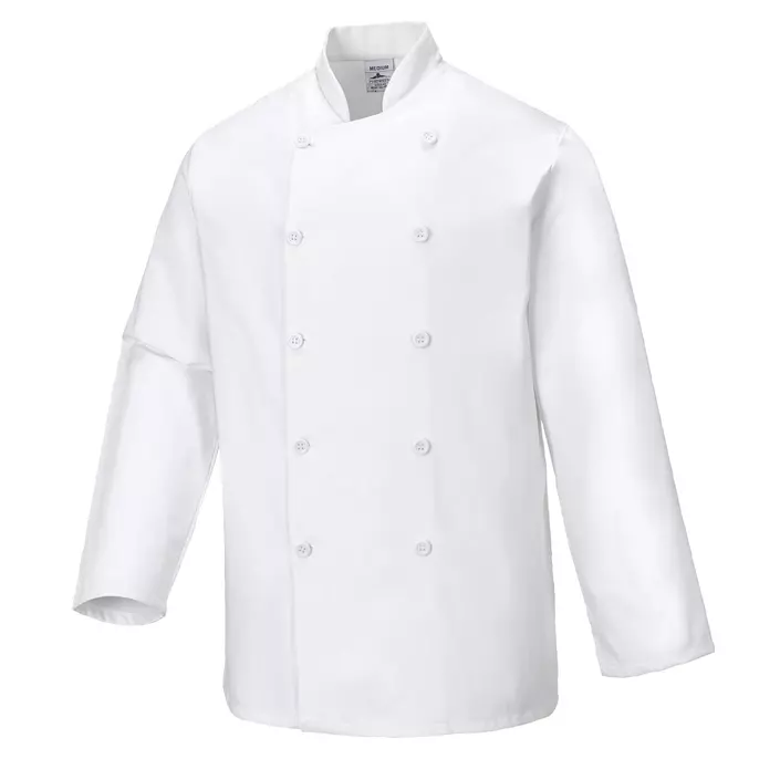 Portwest C836 chefs jacket, White, large image number 0