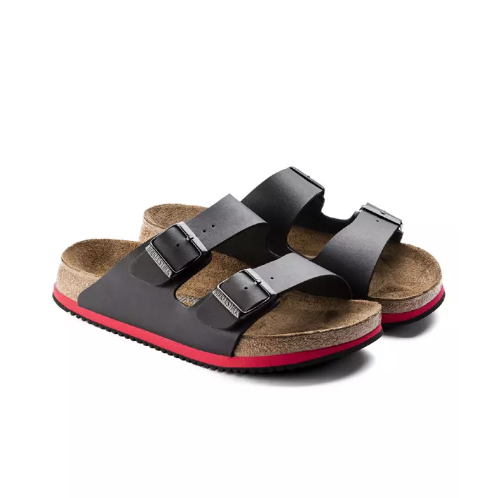 Birkenstock Arizona Regular Fit SL sandals, Black/Red, large image number 3
