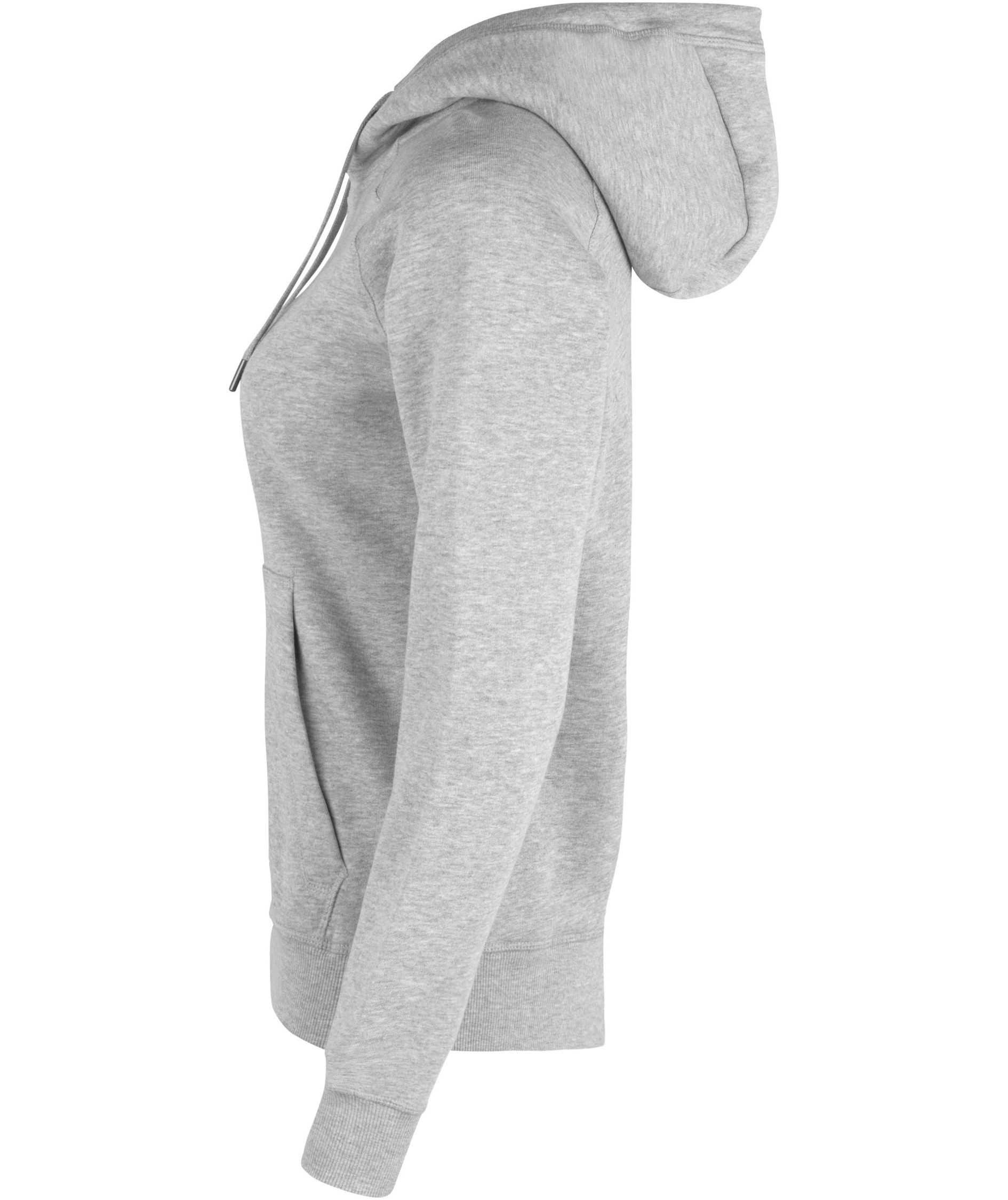 ID Core women's hoodie with zipper, Grey Melange, large image number 2