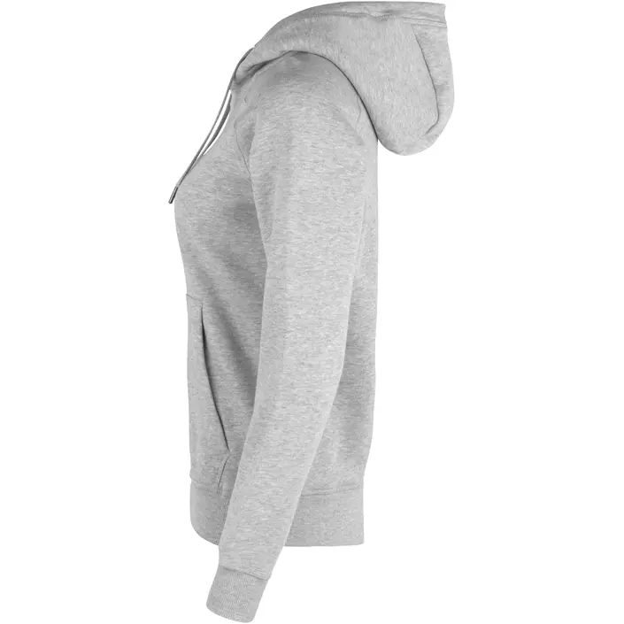 ID women's hoodie with full zipper, Grey Melange, large image number 2