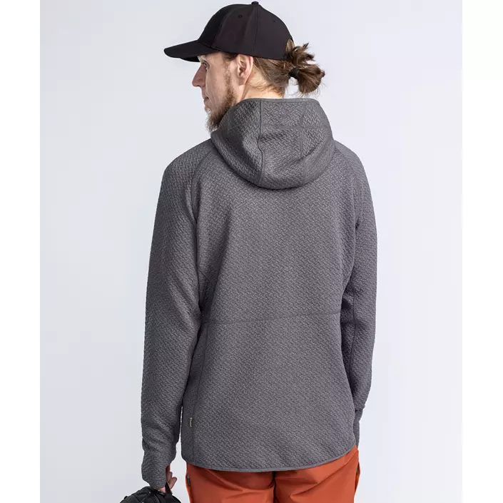 Pinewood Everyday Travel hættetrøje med lyn, Grey melange , large image number 6