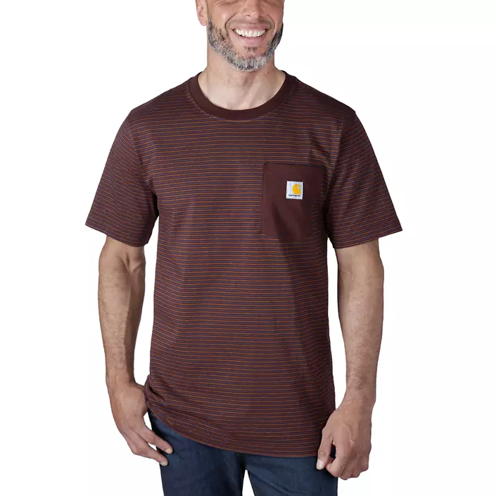 Carhartt T-Shirt, Port Stripe, large image number 1