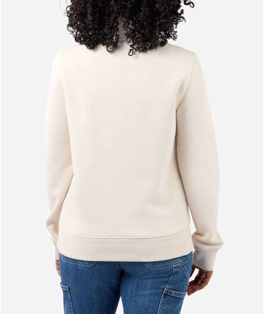 Carhartt dame collegegenser med glidel&aring;s, Malt, large image number 2