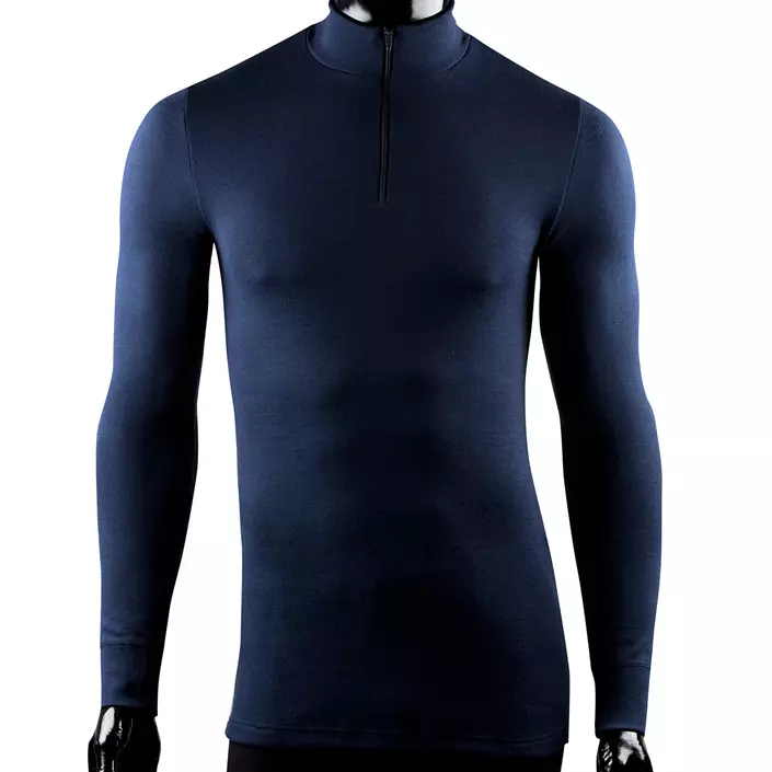 Klazig baselayer sweater, Navy, large image number 0